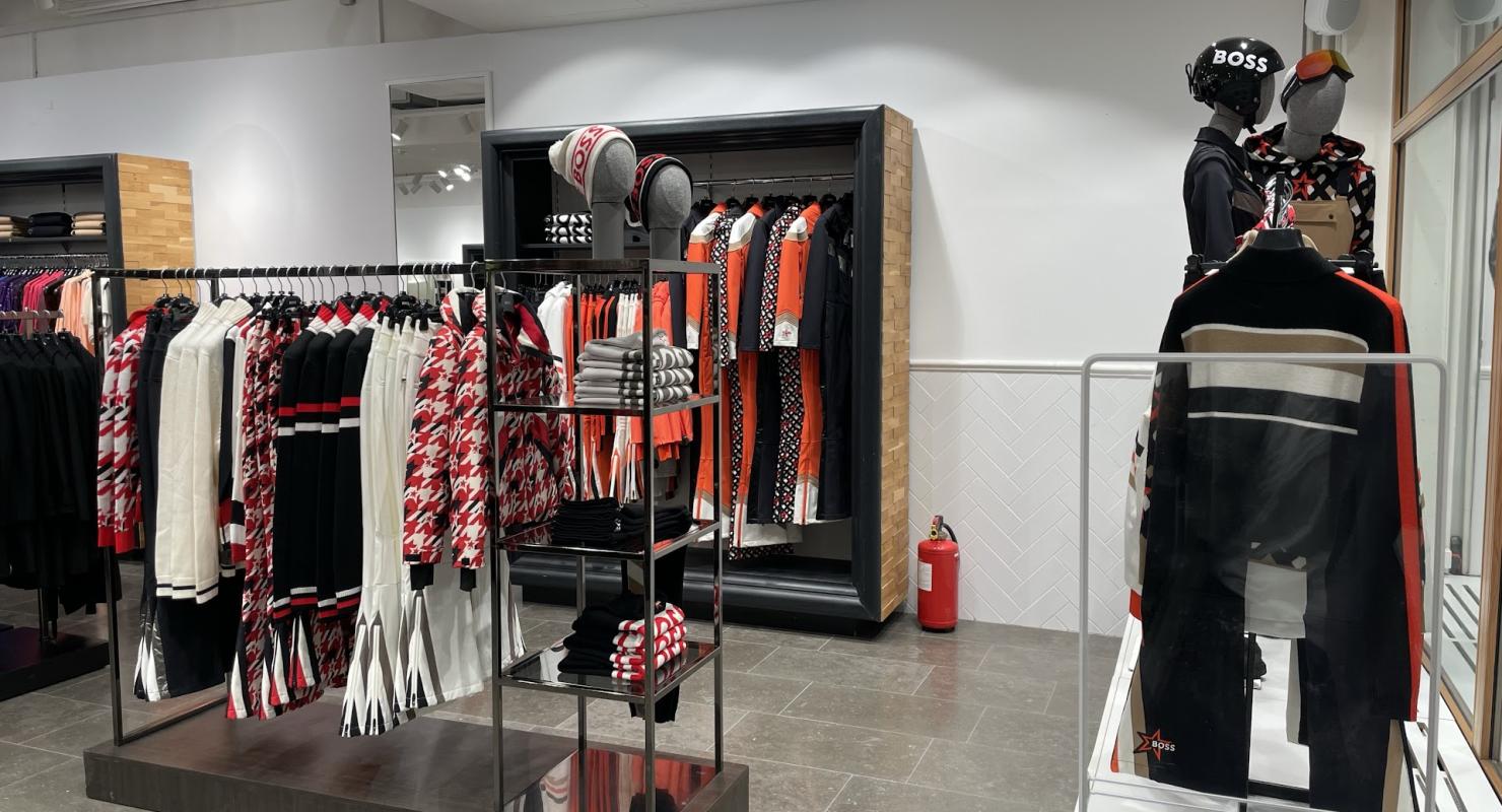 BOSS Pop-Up Outlet - Upcycling-Mode in Graubünden
